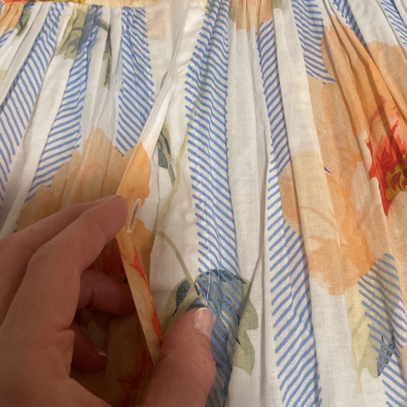 FLORAL PRINT COTTON MINI DRESS - Picture 14 of 14